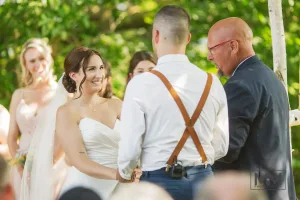 mid ceremony ceremony at the peak glen drummond farm